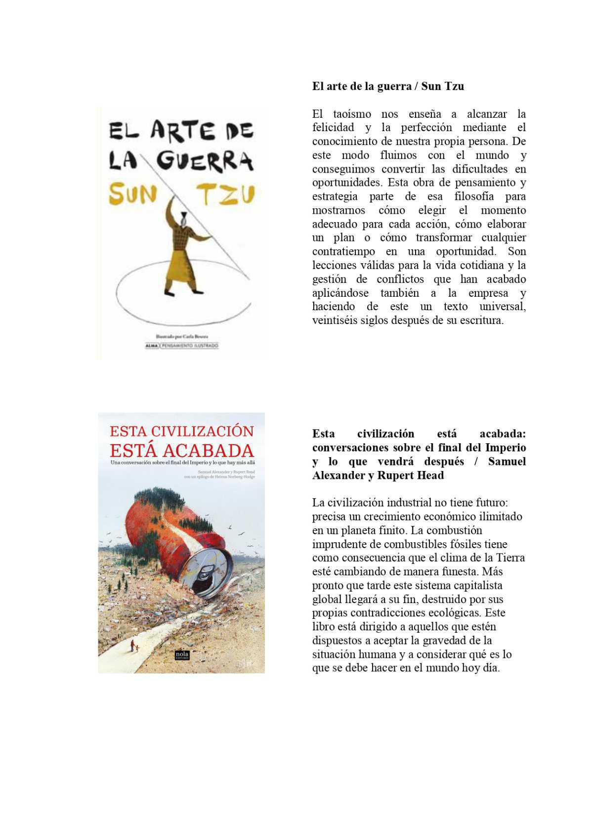 2ª Novedades Materias Diciembre 2021