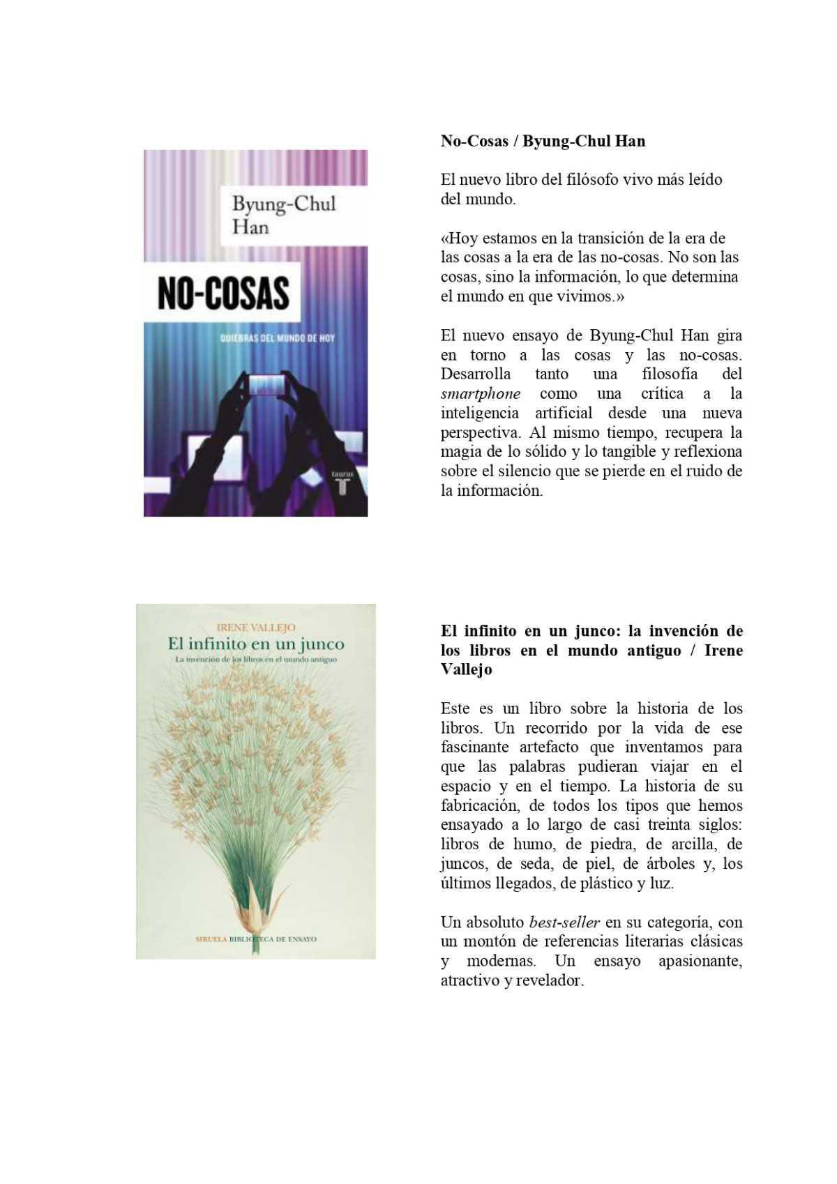 2ª Novedades Materias Diciembre 2021