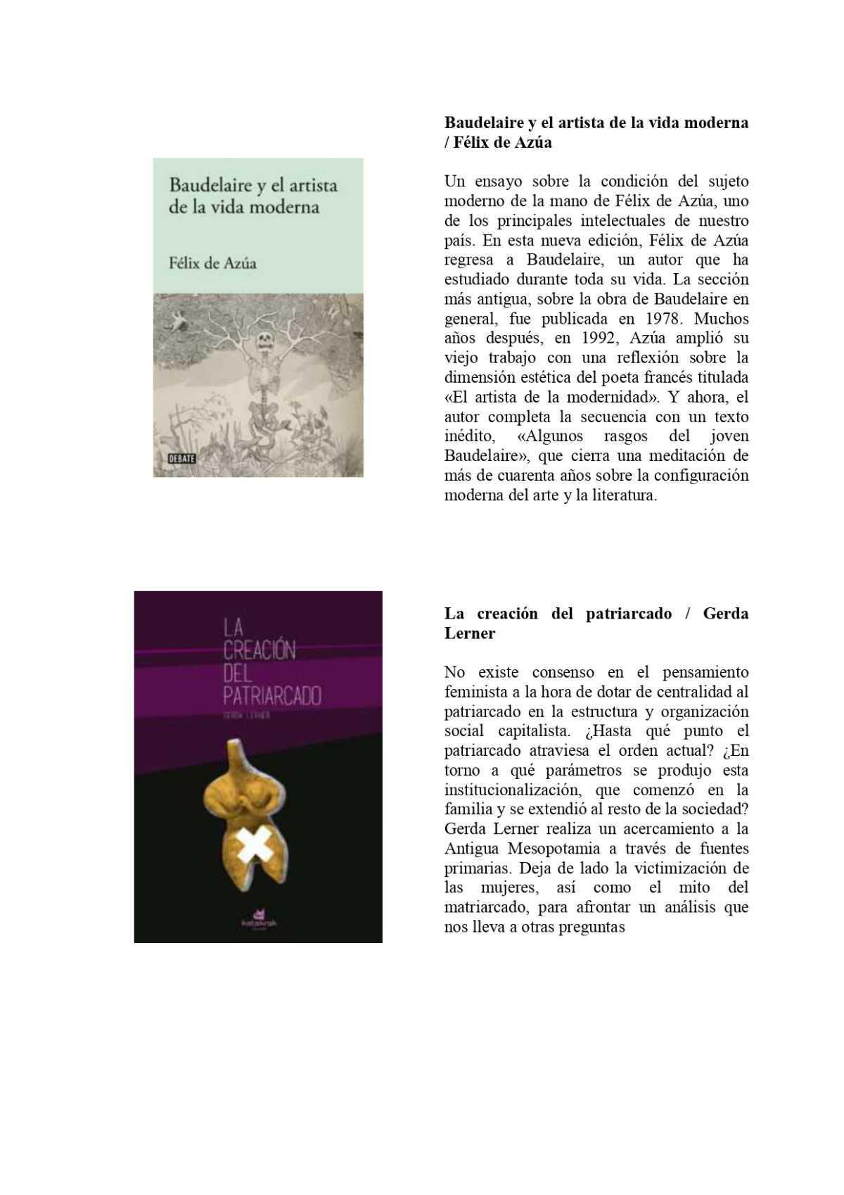 2ª Novedades Materias Diciembre 2021