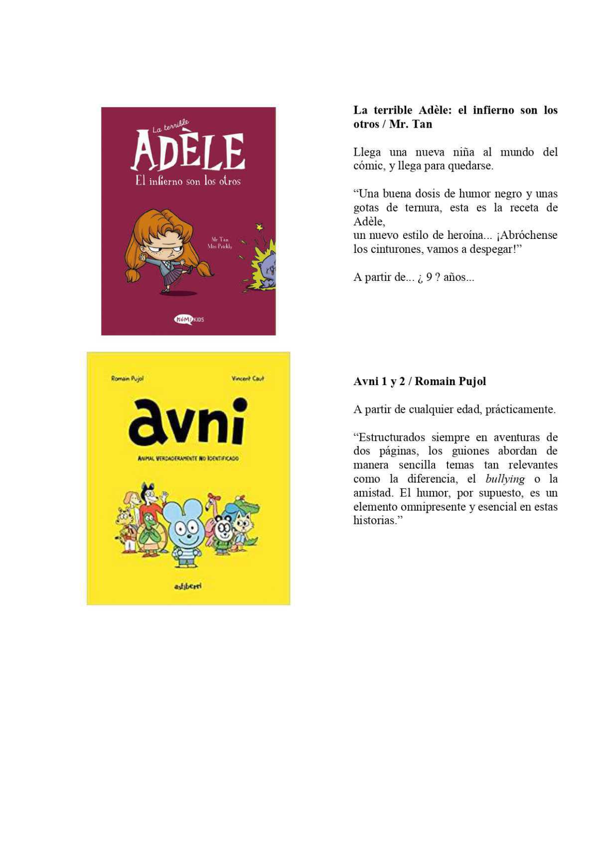 Novedades Infantil Febrero 2022