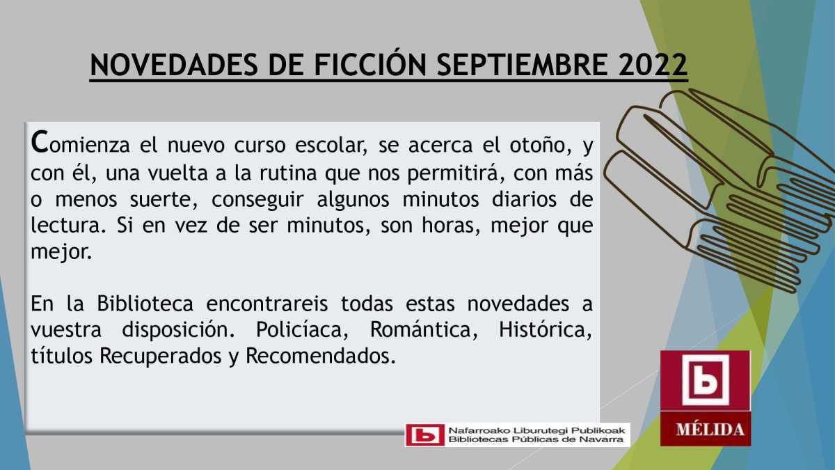 Novedades Ficción Septiembre 2022