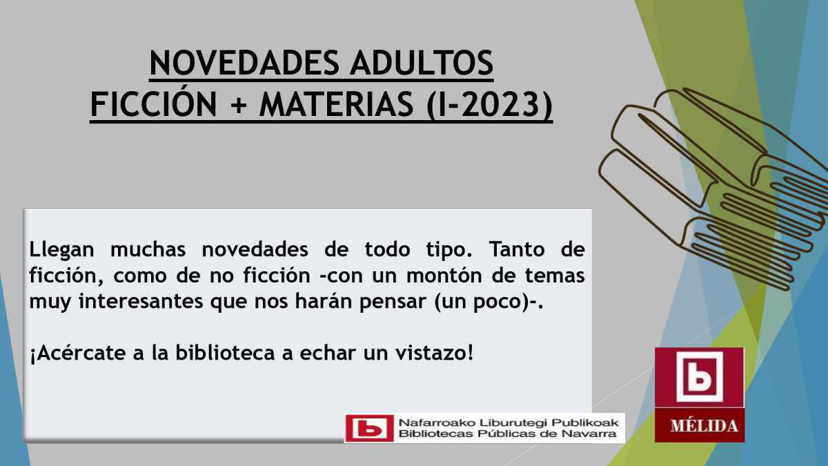 Novedades Ficción Materias 2023