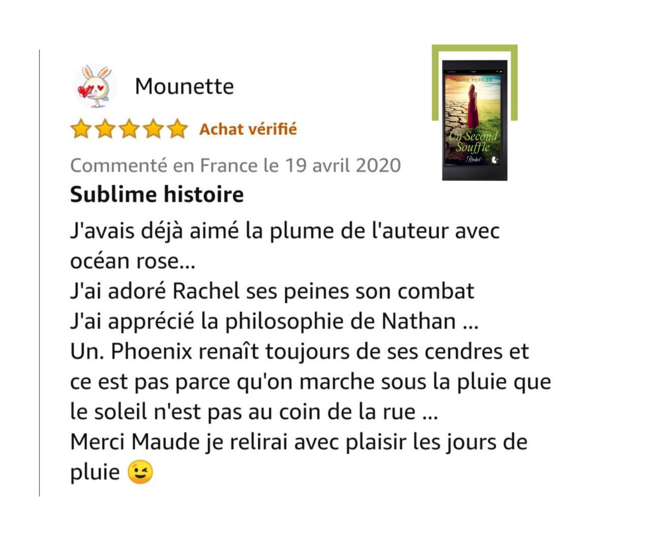 1er avis sur Un Second Souffle - merci Mounette 💖