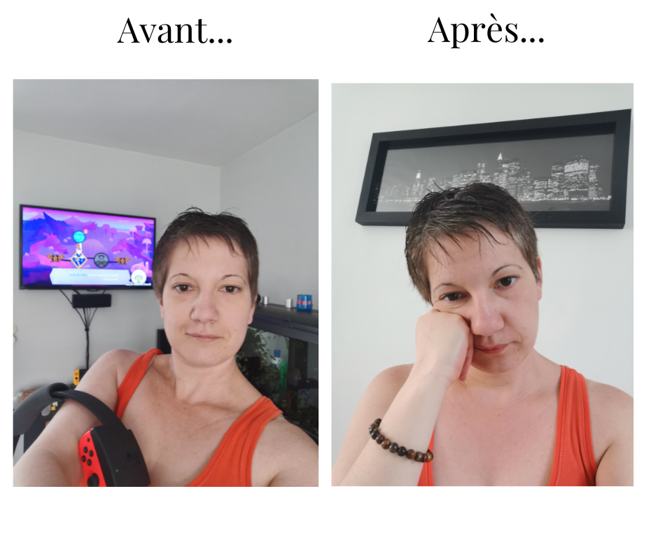 1 heure de ring fit... l'anneau m'a eue, je suis HS (mais contente de mon effort :) )