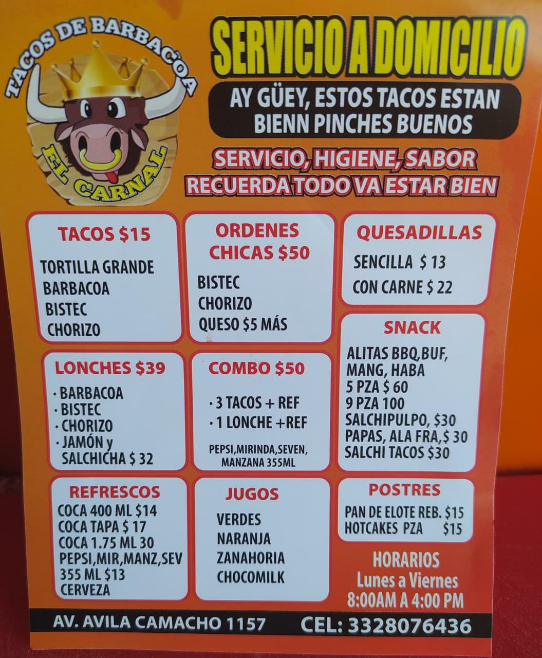 Tacos de Barbacoa el Carnal
