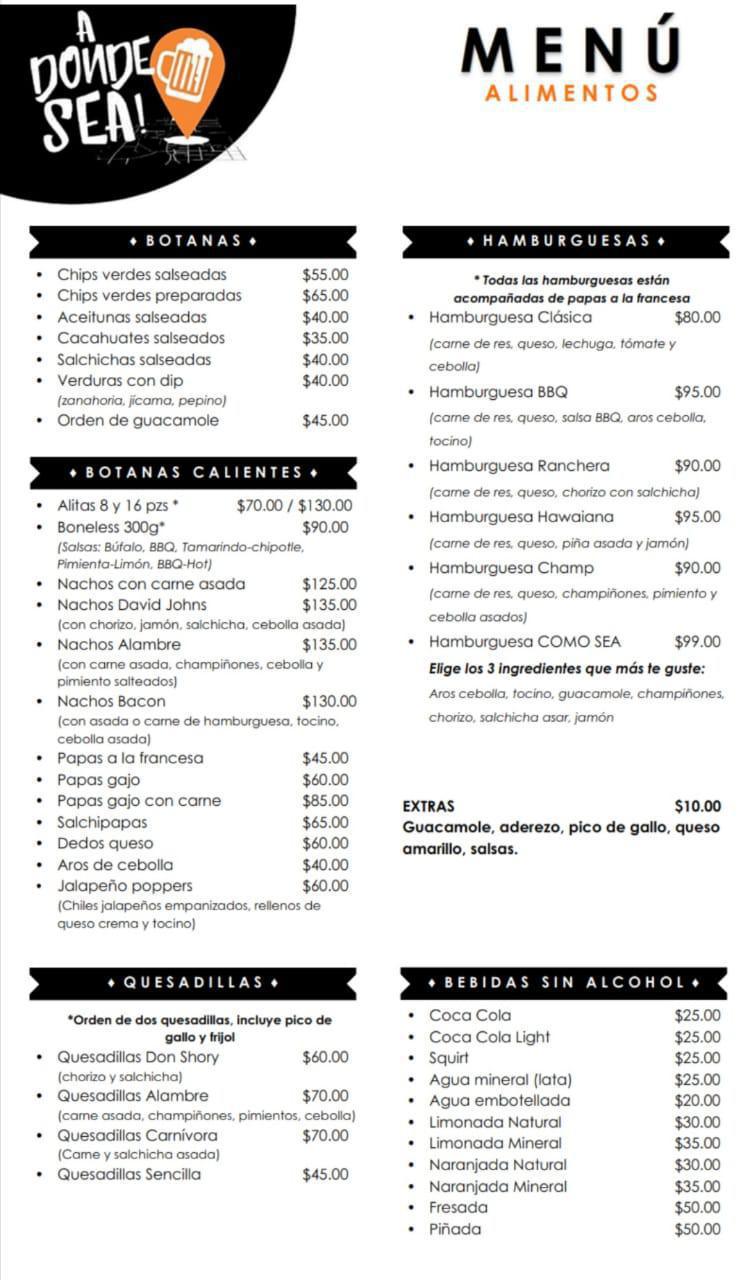 A DONDE SEA! A DONDE SEA!