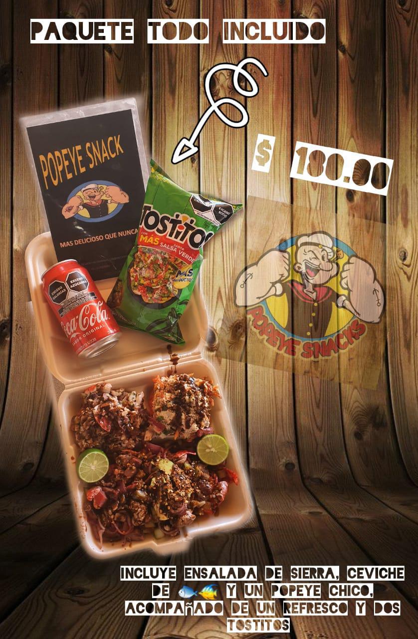 Popeye Snacks de mariscos Popeye Snacks de mariscos