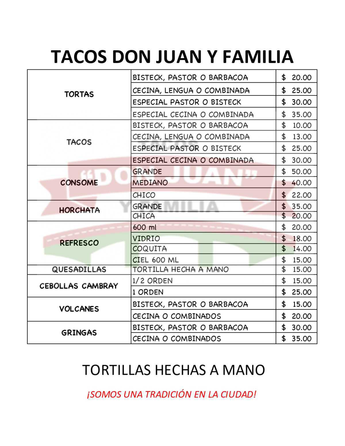Tacos Don Juan y Familia - Tuxpan