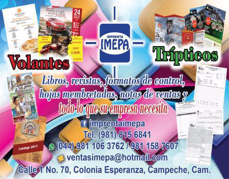 Imprenta IMEPA - Campeche Imprenta IMEPA - Campeche