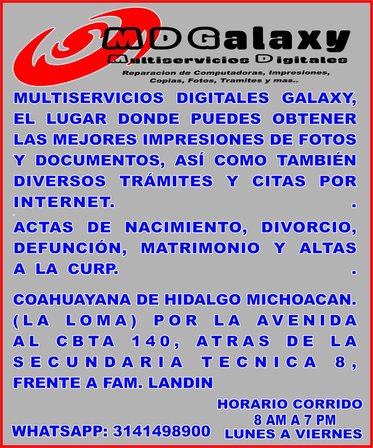 Multiservicios Digitales Galaxy Multiservicios Digitales Galaxy