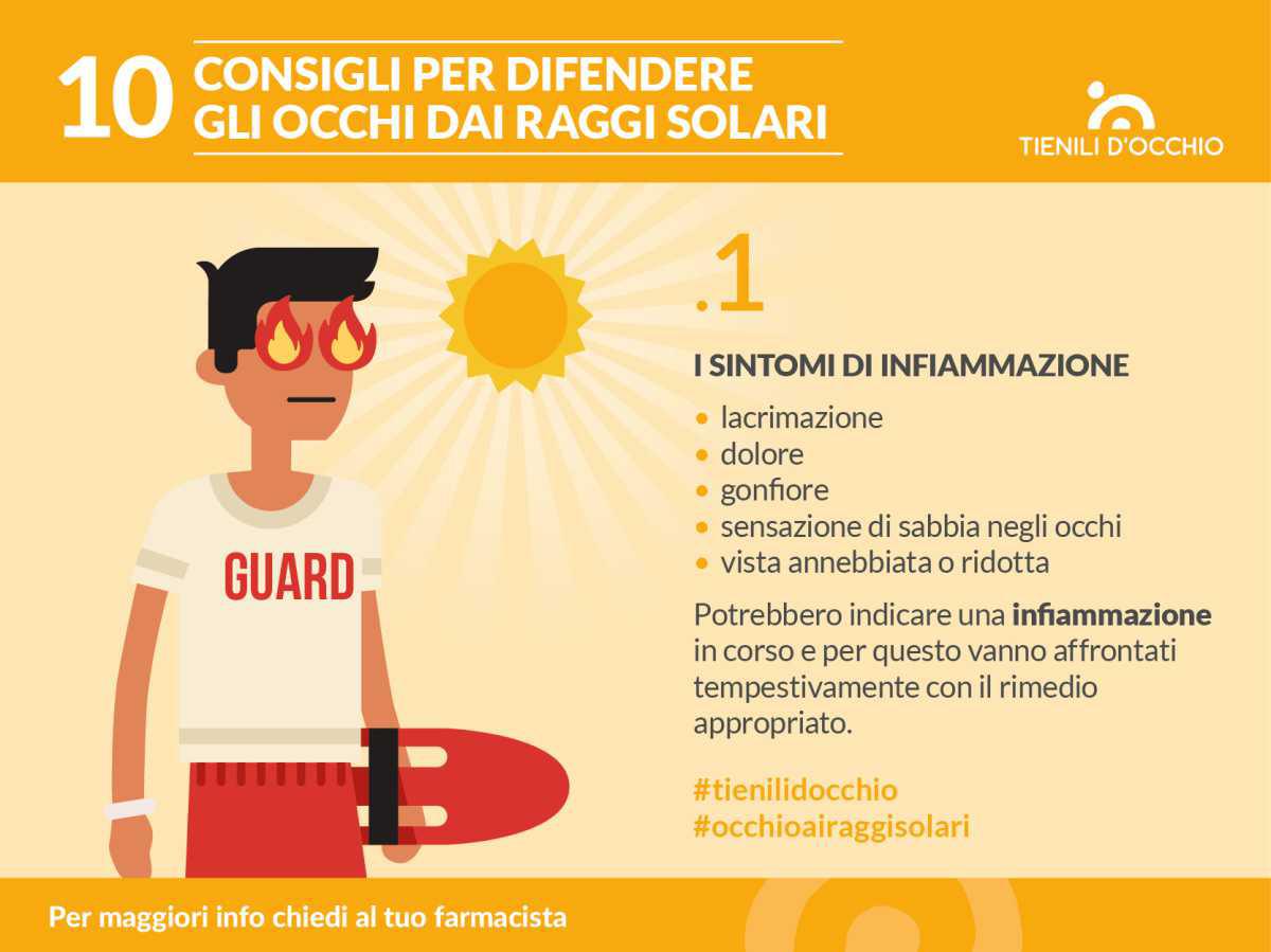 10 consigli per difendere gli occhi dai Raggi Solari