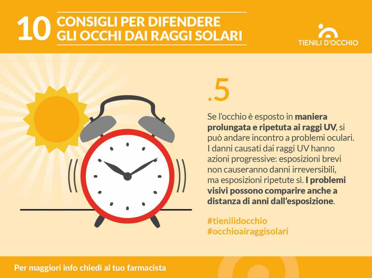 10 consigli per difendere gli occhi dai Raggi Solari