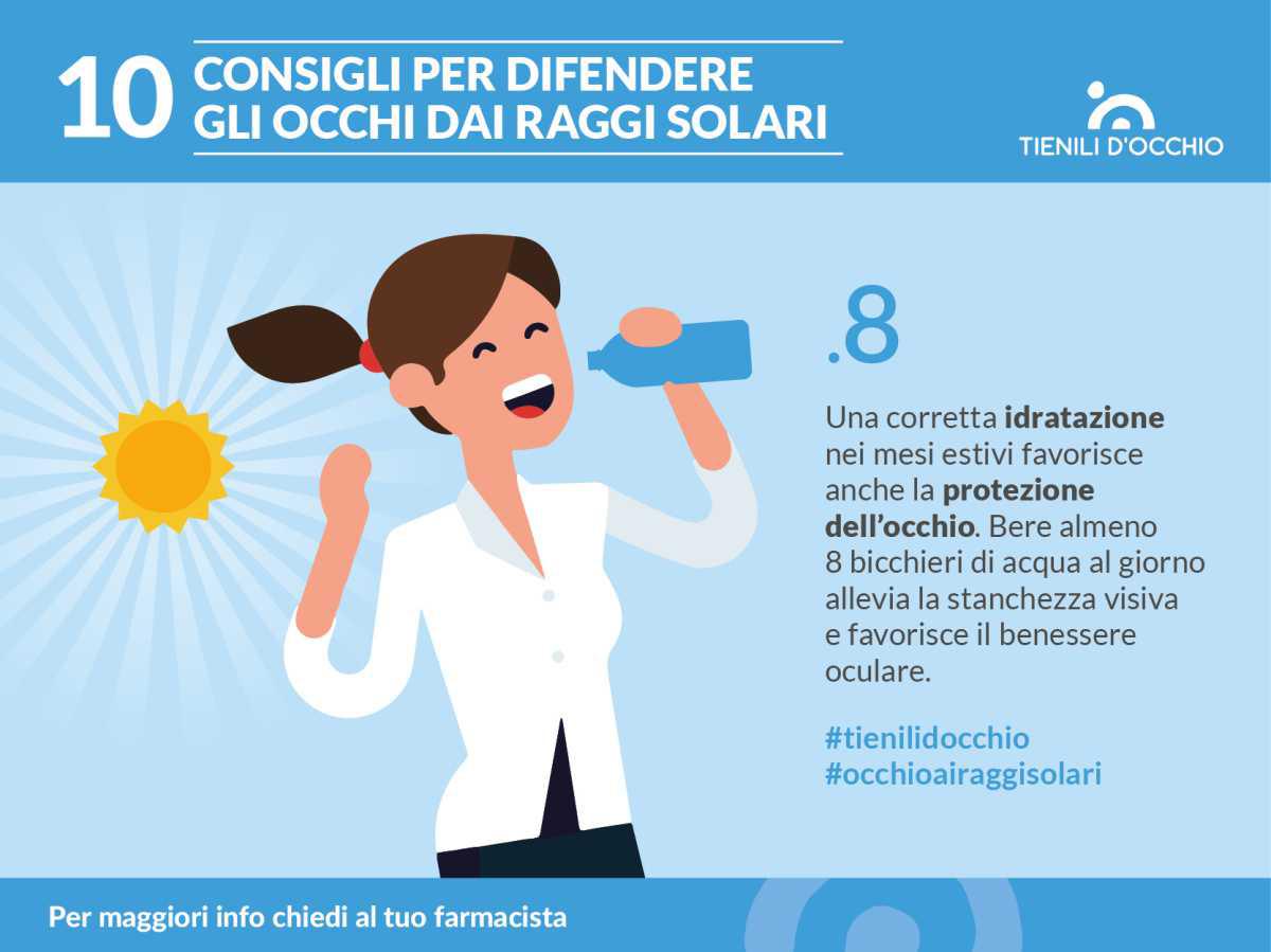 10 consigli per difendere gli occhi dai Raggi Solari