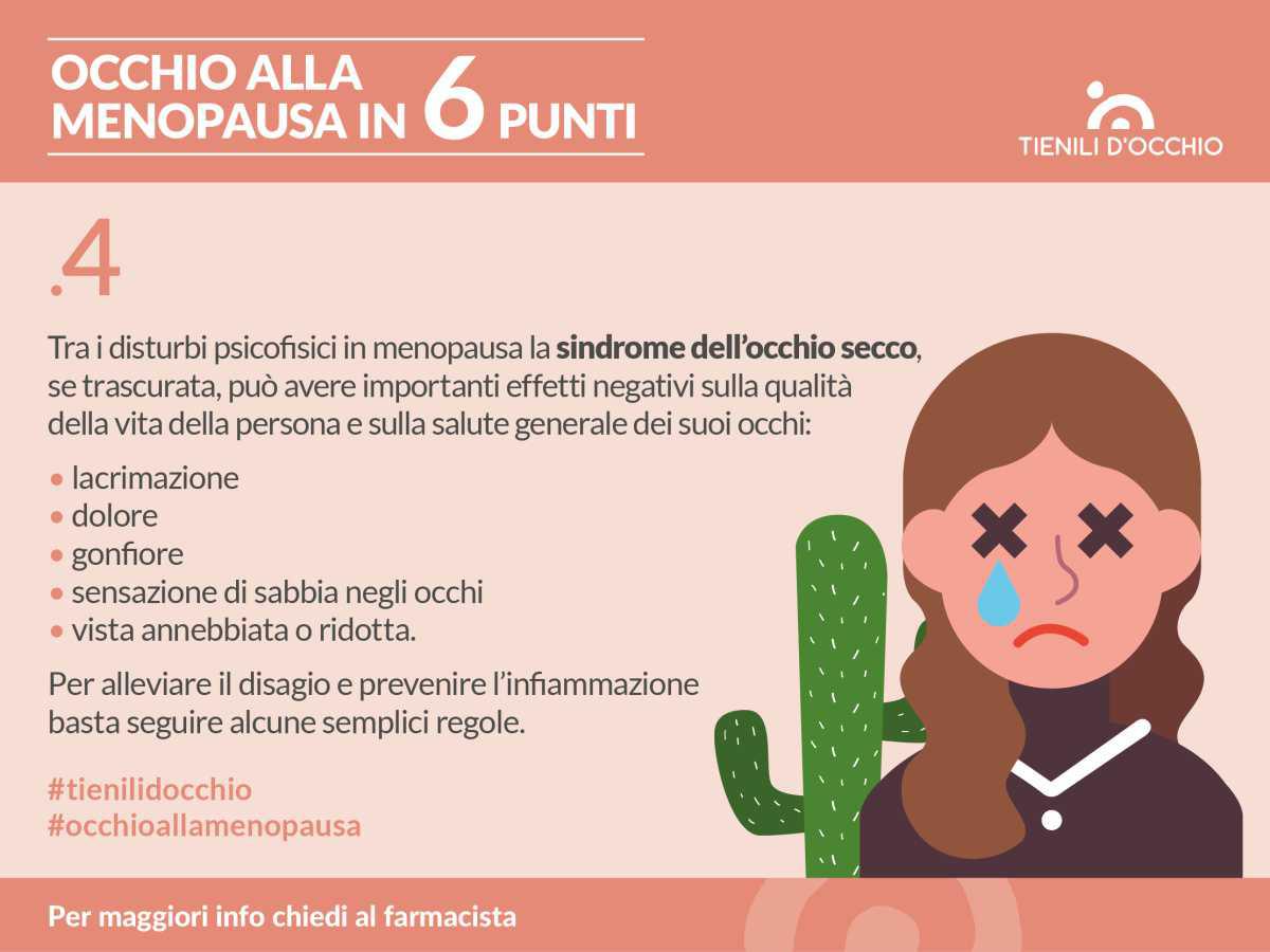 Occhio alla Menopausa in 6 punti