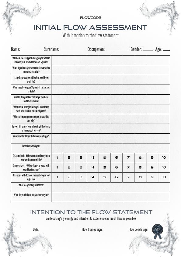Initial Flow Assessment with Flow statement