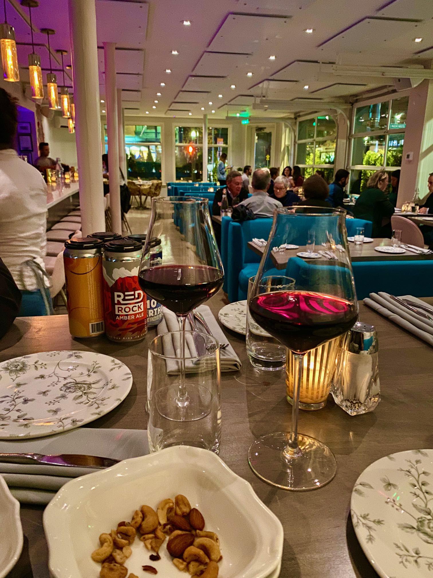 Glass with Dinner