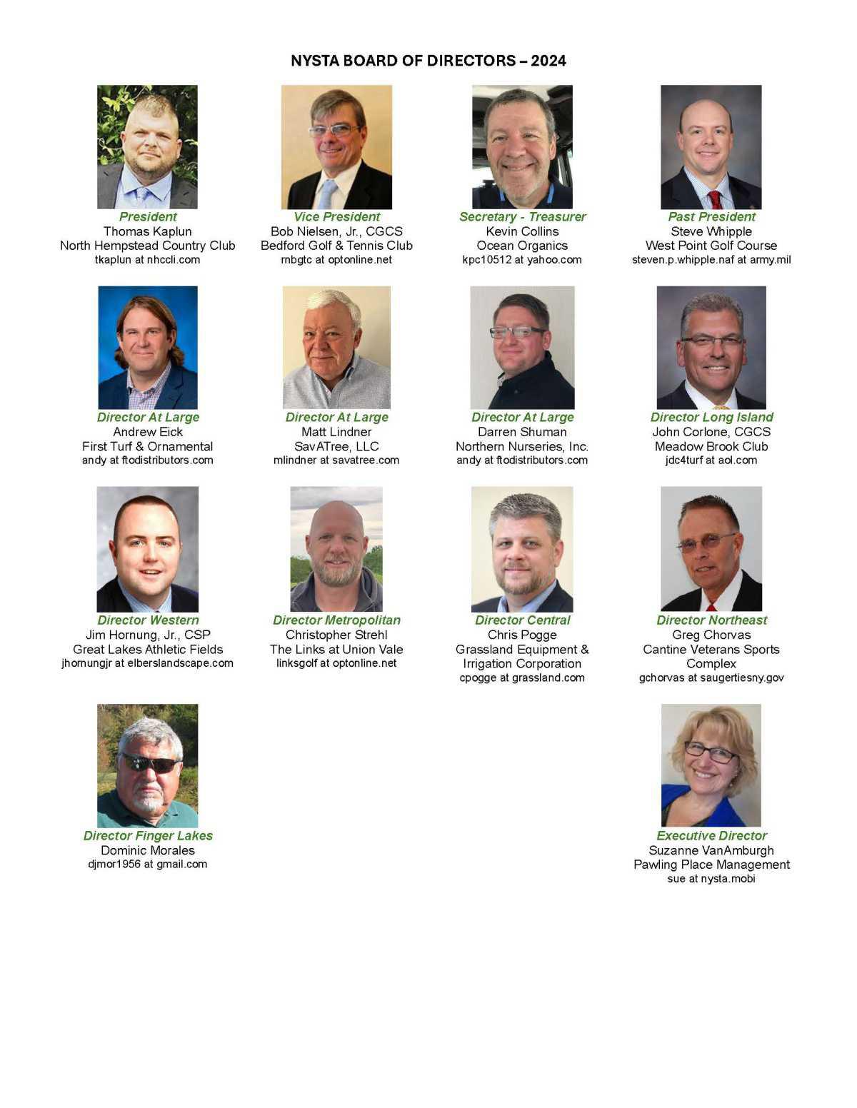 NYSTA Board of Directors
