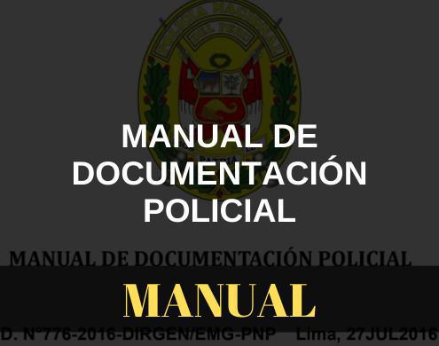 Manual de documentación Policial