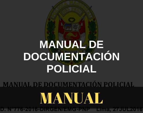 Manual de documentación Policial Manual de documentación Policial