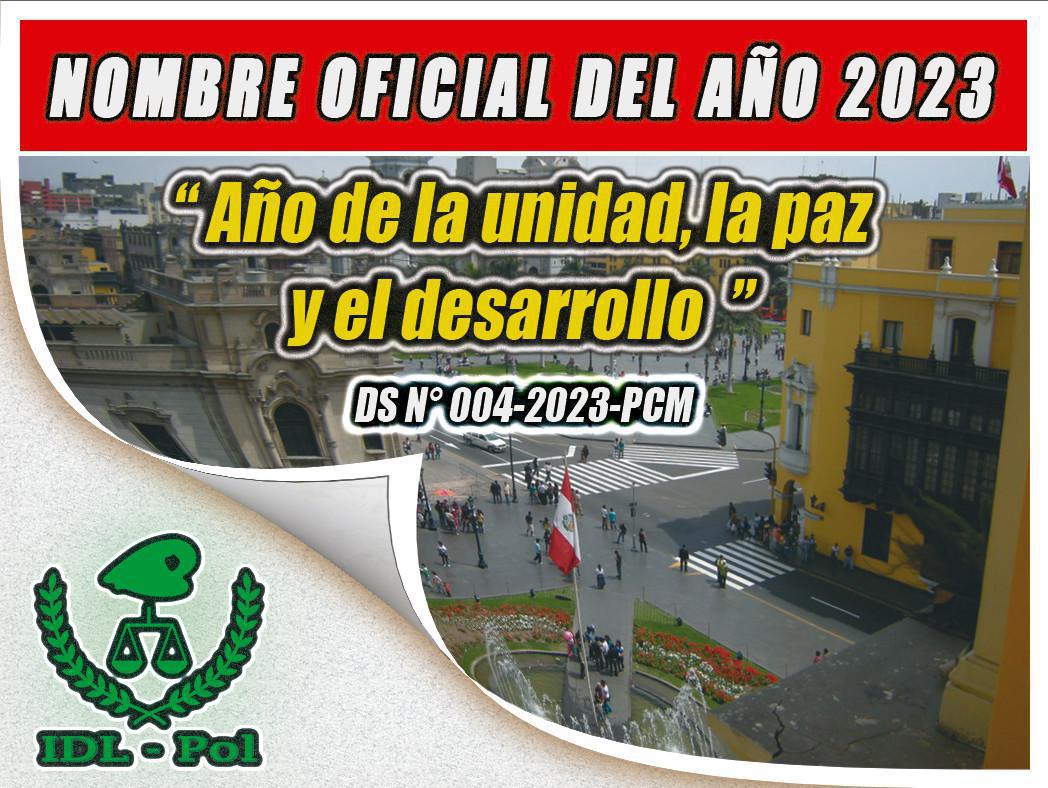 Publican el nombre oficial del año 2023