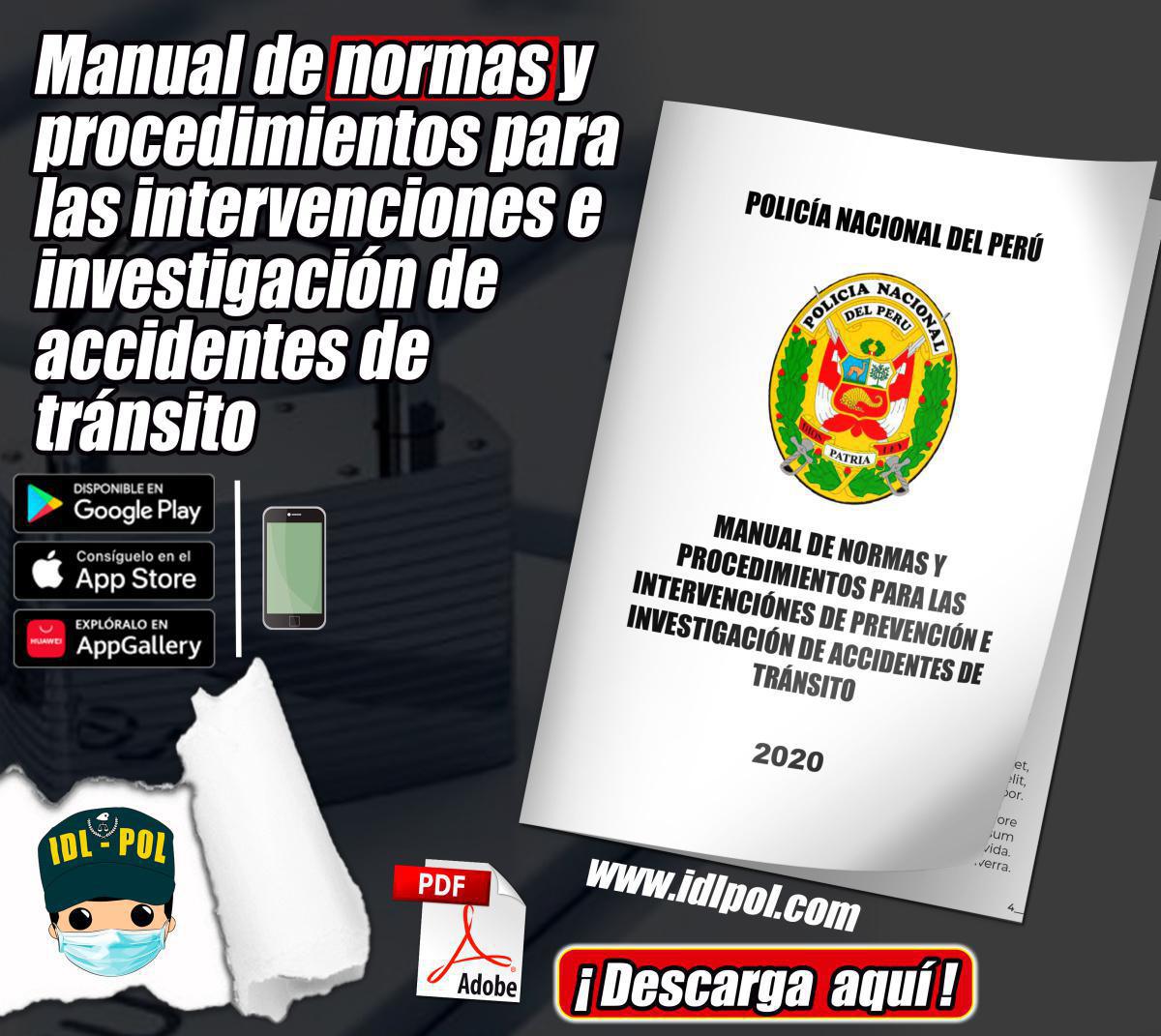 Normas y Procedimientos para Intervenciones de Prevención e Investigación de accidentes de Tránsito Normas y Procedimientos para Intervenciones de Prevención e Investigación de accidentes de Tránsito