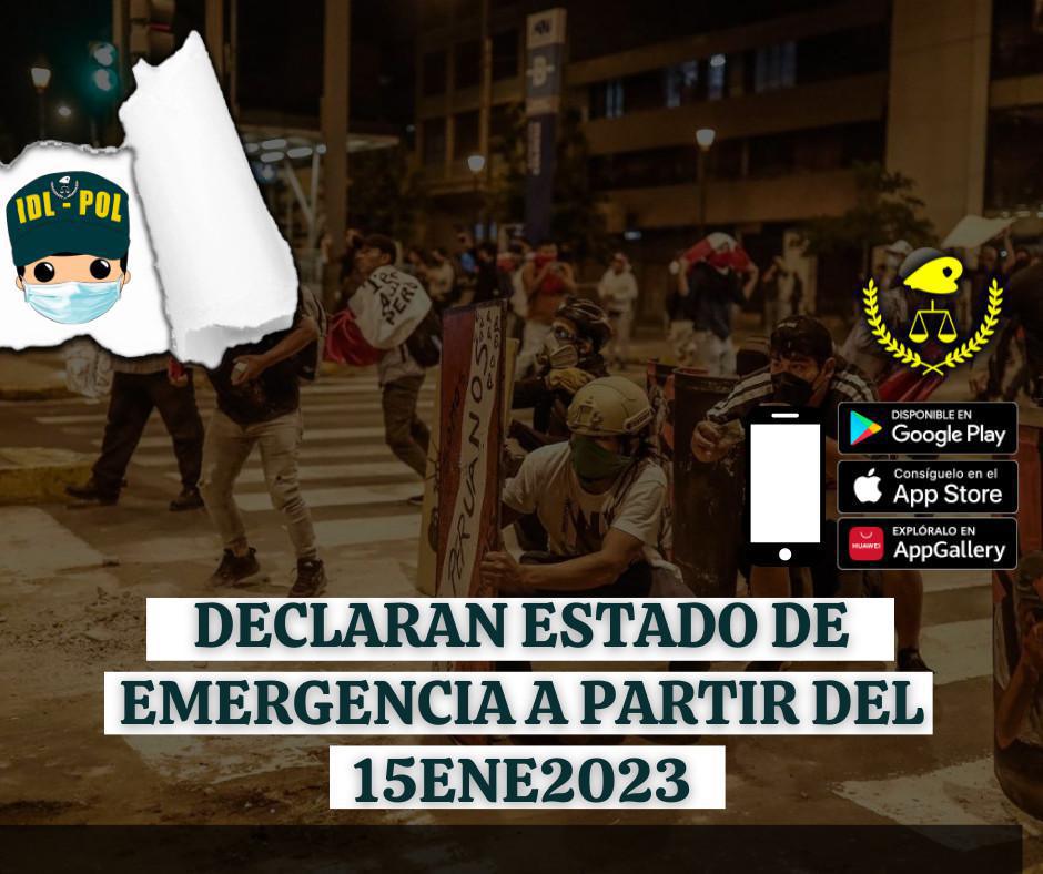 Decretan ESTADO DE EMERGENCIA por 30 días