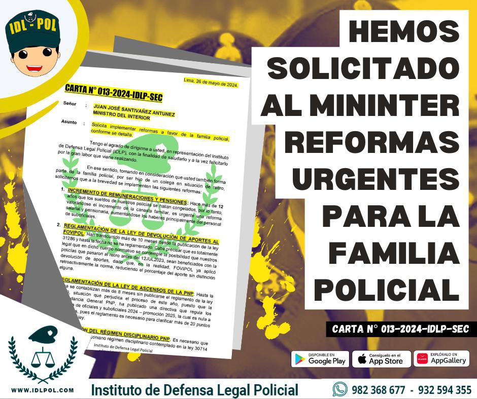 Hemos solicitado al ministro del Interior reformas urgentes para la familia policial