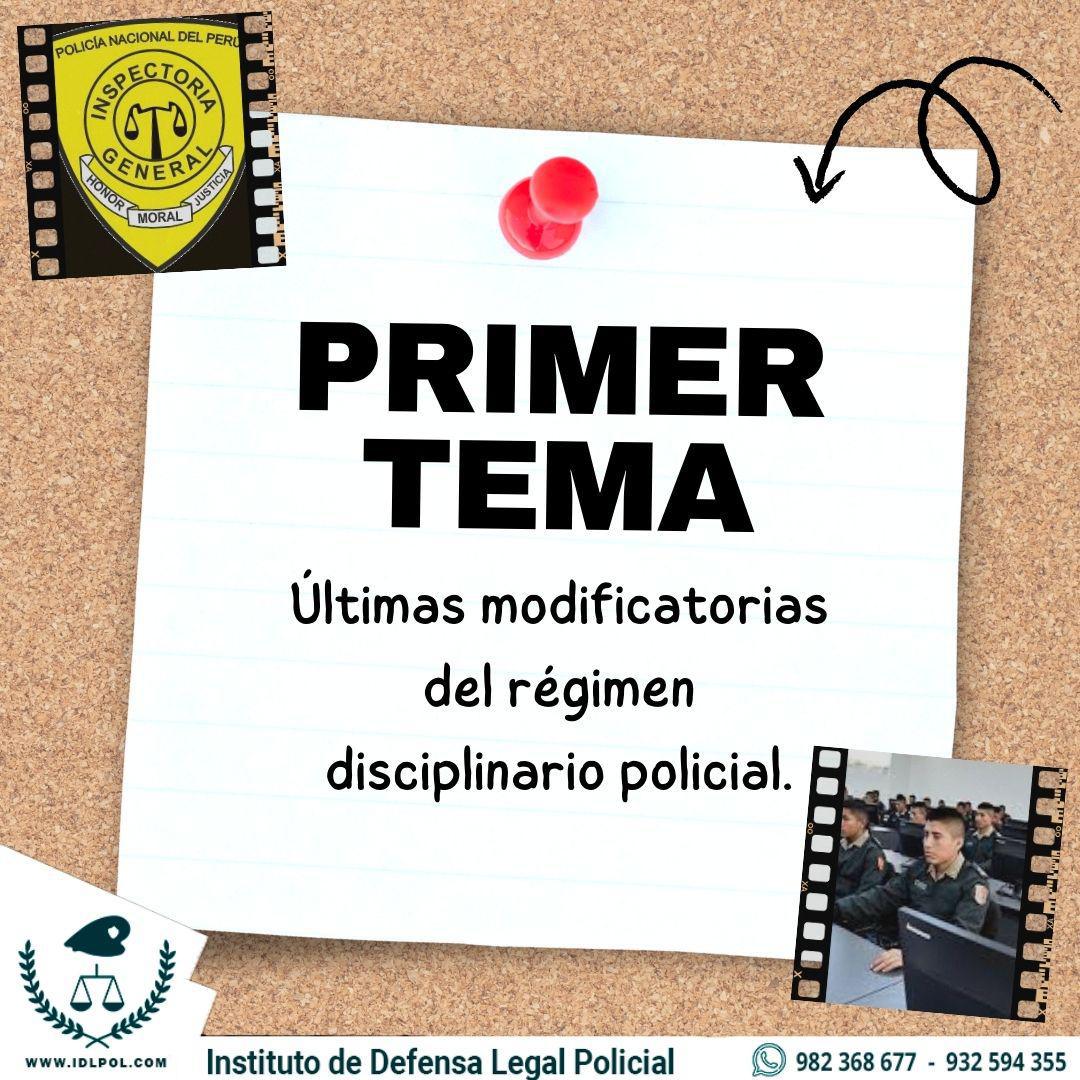 Seminario de Capacitación Exclusivo para Alféreces y Suboficiales de Tercera PNP de Reciente Egreso