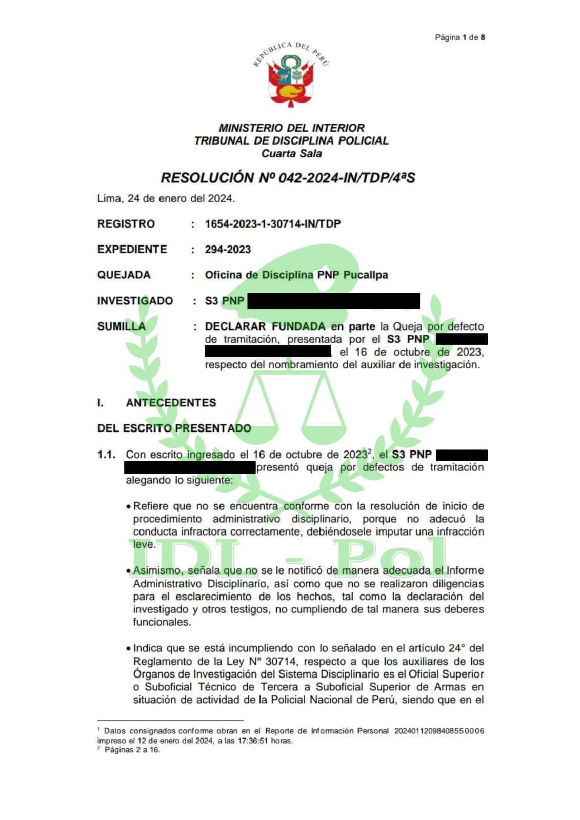 ¡Alerta! Miles de Procedimientos Disciplinarios Policiales Podrían Ser Nulos: Resolución del Tribunal Genera Controversia