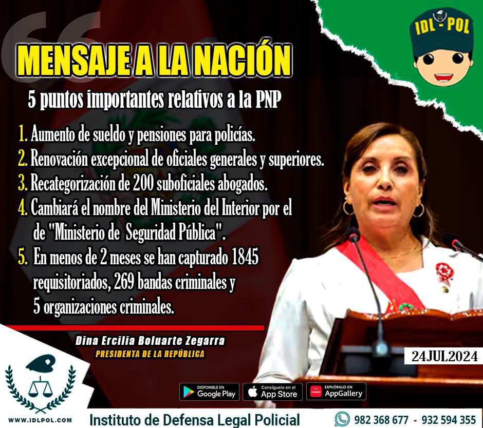 🚨Mensaje a la Nación: 5 Puntos Importantes para la PNP🚨