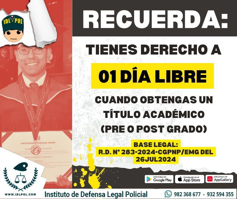 📢¿Sabías que ahora 01 día libre por cumpleaños es un DERECHO y ya no voluntad del Jefe?👮‍♂️👮‍♀️