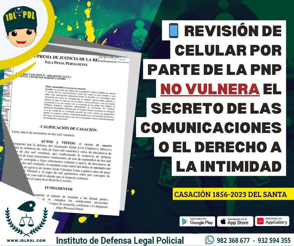 📱¿Cuándo la PNP puede revisar un celular sin vulnerar la intimidad?🕵️♂️ 📱¿Cuándo la PNP puede revisar un celular sin vulnerar la intimidad?🕵️♂️