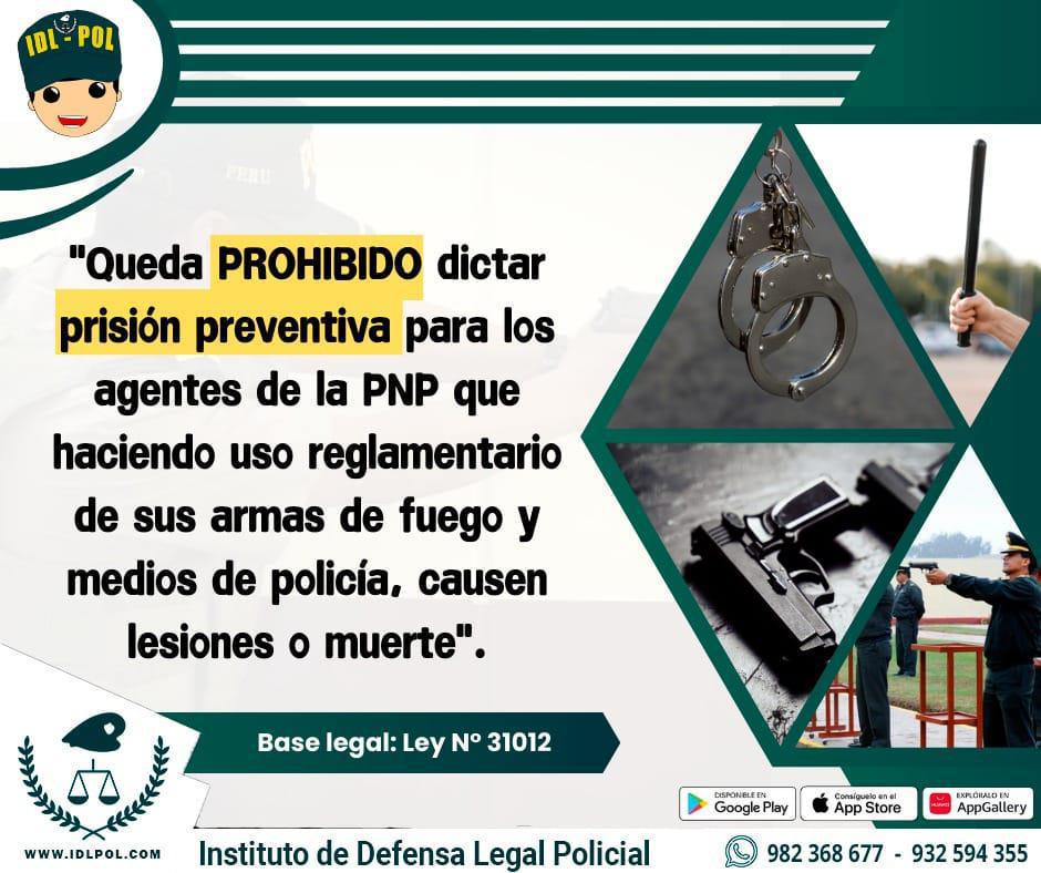 ¿Sabías que la Ley 31012 protege a los policías en casos de uso de la fuerza? ¿Sabías que la Ley 31012 protege a los policías en casos de uso de la fuerza?