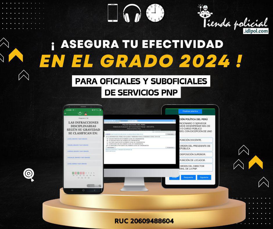 ¡Asegura tu Efectividad en el Grado 2024 con el Simulador Virtual y Audio Balotario para la Asimilación PNP!