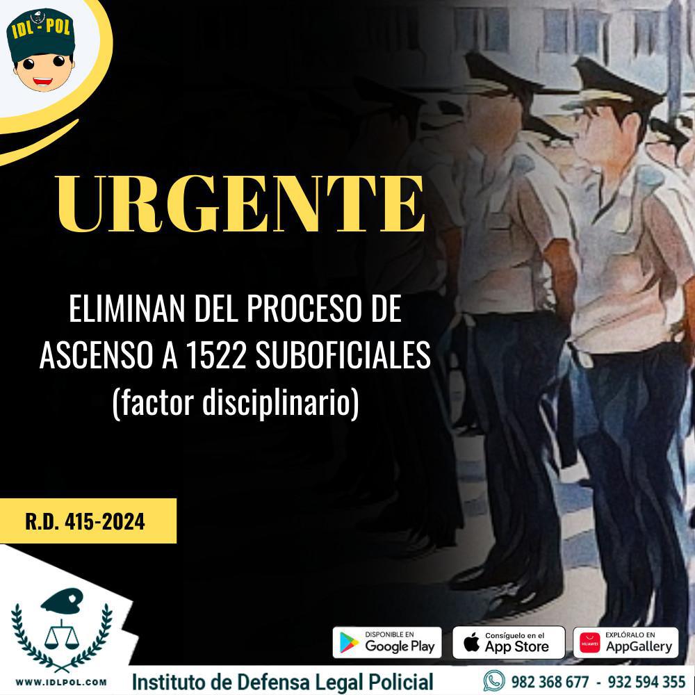 1522 Suboficiales Quedan Fuera del Proceso de Ascenso por Sanciones Disciplinarias