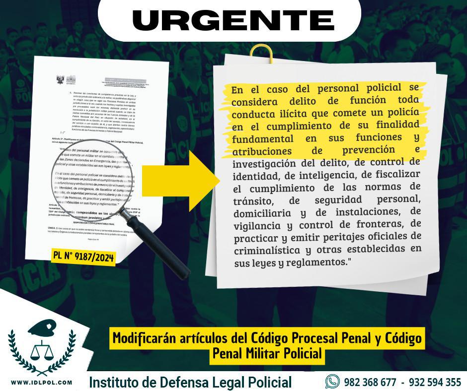 Proponen juzgar a Policías solo en el Fuero Militar y evitar persecución por Jueces y Fiscales civiles