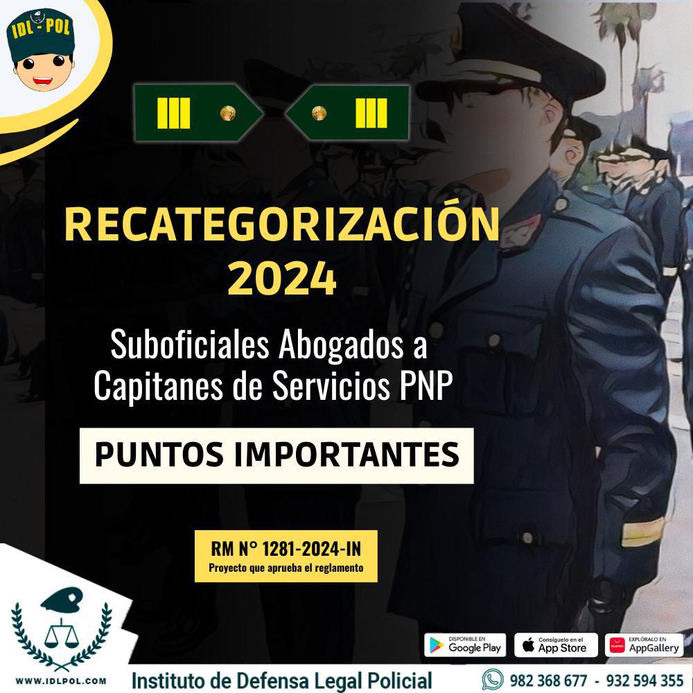 Recategorización a Capitanes de Servicios PNP : Suboficiales Abogados podrían dar exámenes físico, médico, conocimiento y entrevista