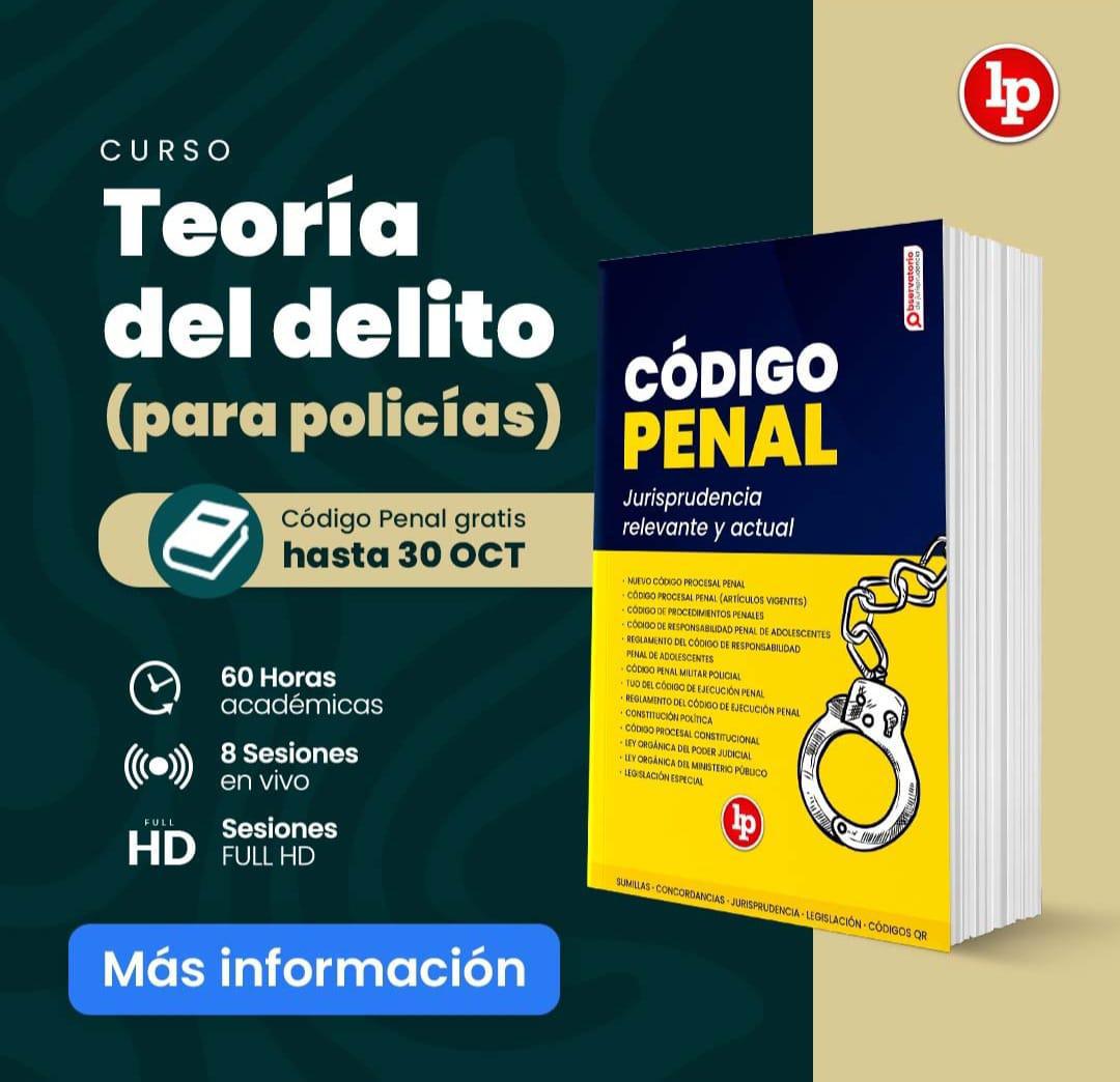 ¡Curso Exclusivo de Teoría del Delito para Policías con Beneficios Adicionales!