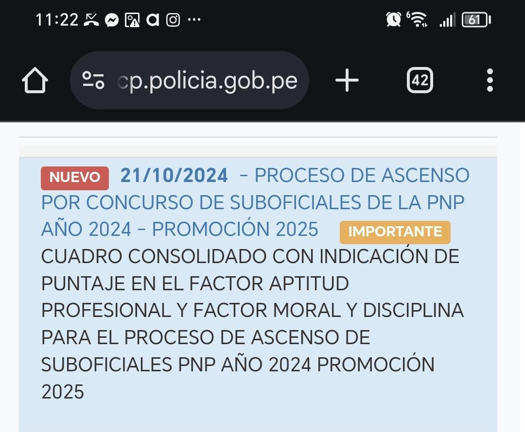 🚨ASCENSO 2024🚨 Publicaron los puntajes obtenidos en los factores de evaluación