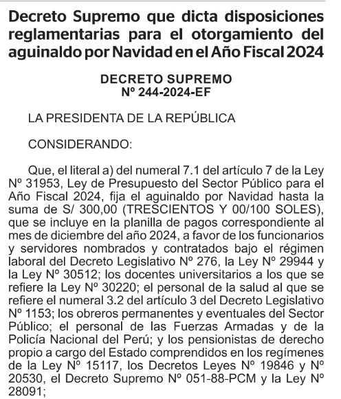 ¿Es cierto el aumento del aguinaldo para la PNP en diciembre? Descubre la verdad