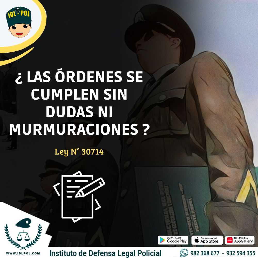 ¿Las órdenes se cumplen sin dudas ni murmuraciones?