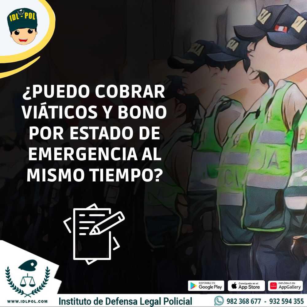 ¿Puedo cobrar viáticos y bono por estado de emergencia al mismo tiempo?