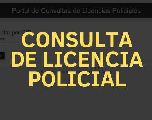 Consulta de Licencia Policial