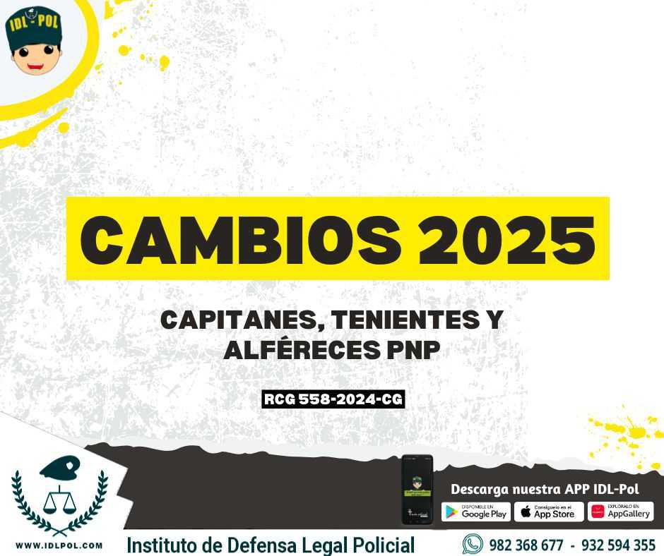 🚨CAMBIOS 2025🚨 Publican asignación de cargos de Capitanes, Tenientes y Alféreces PNP