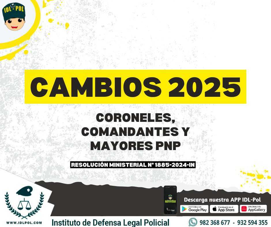 🚨CAMBIOS 2025🚨 Asignación de cargo de Coroneles, Comandantes y Mayores PNP