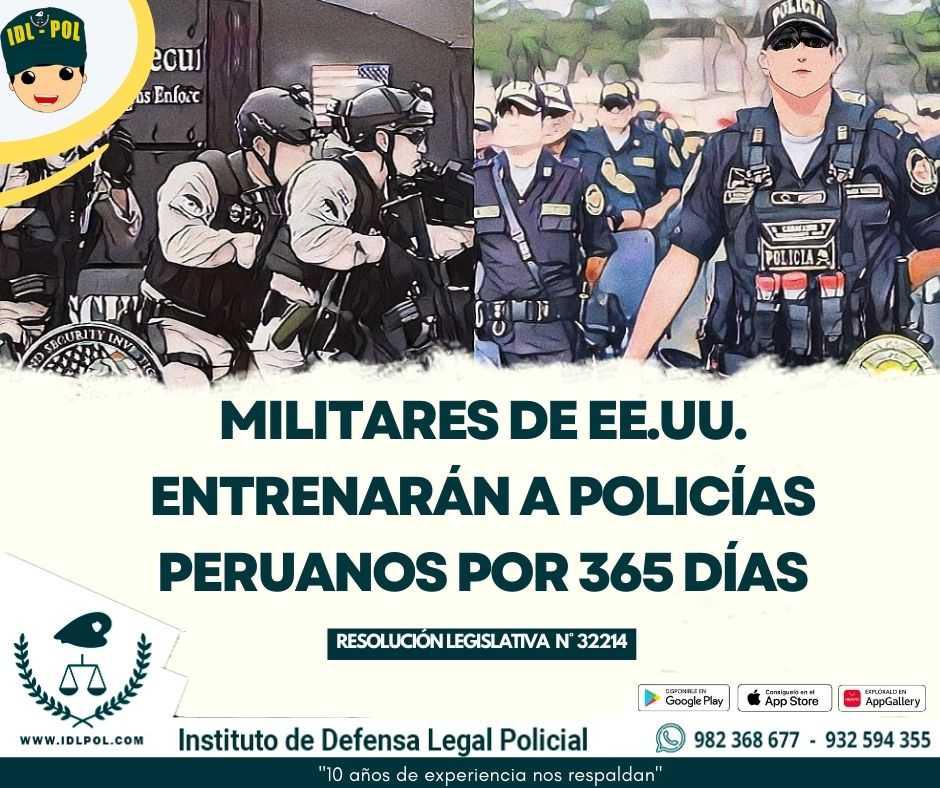 Militares de EE.UU. entrenarán a policías peruanos por 365 Días