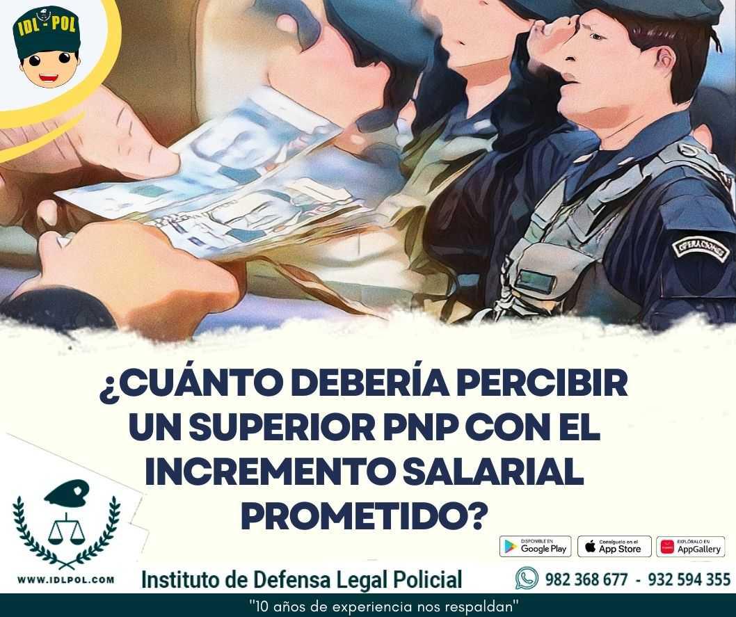 ¿Cuánto debería percibir un SS PNP con el incremento salarial prometido?