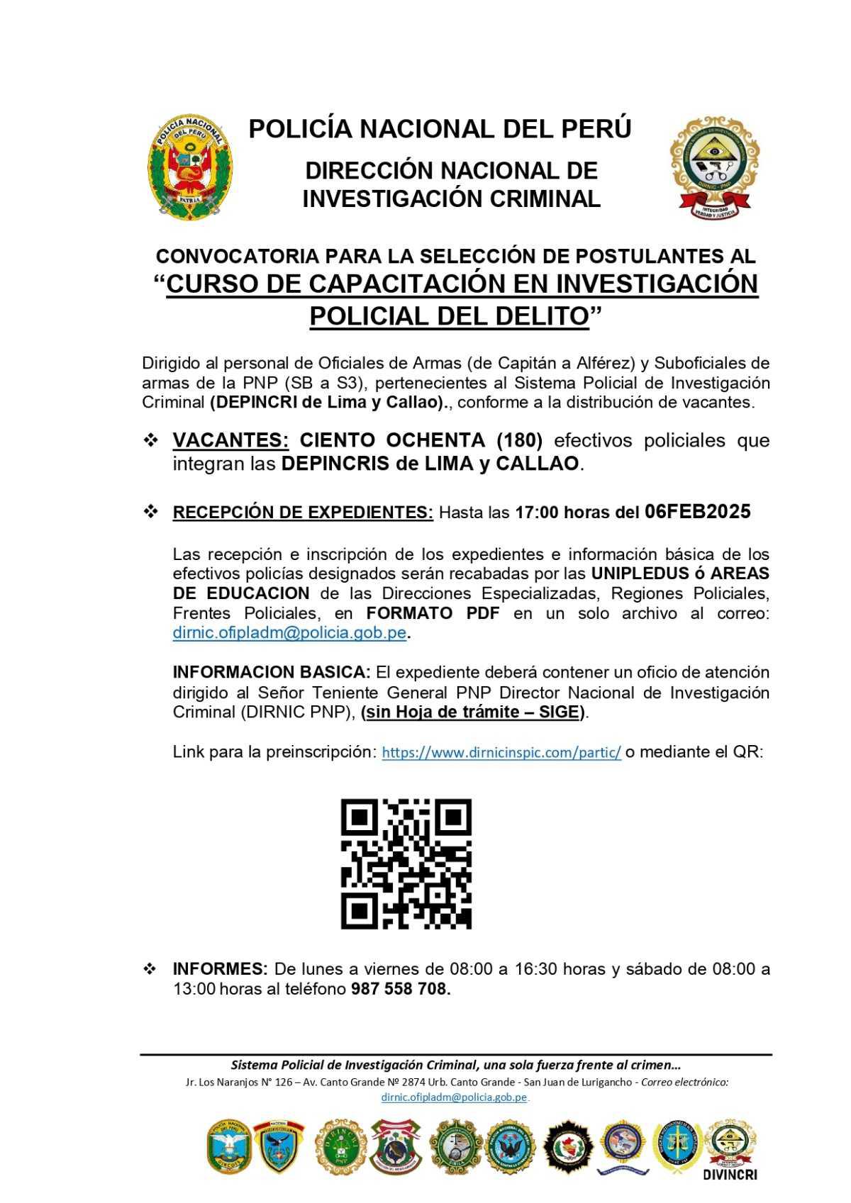 Curso en Investigación Policial del Delito