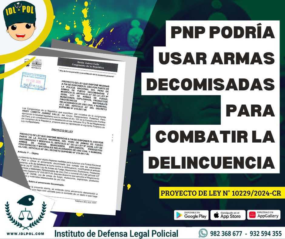 PNP podría usar armas decomisadas para combatir la delincuencia