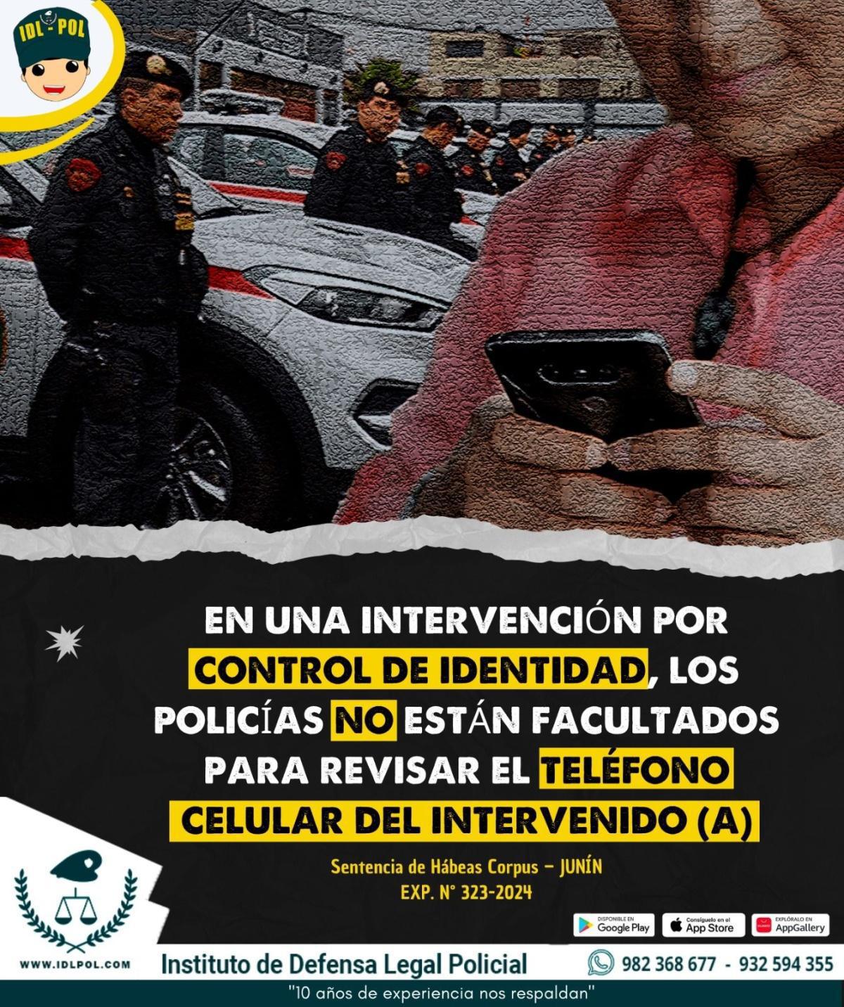 ¿Puede la policía revisar un celular en un control de identidad?